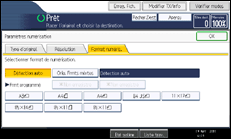 Illustration de l'&eacute;cran du panneau de commande