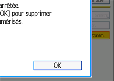 Illustration de l'écran du panneau de commande