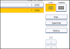 Illustration de l'écran du panneau de commande