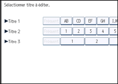Illustration de l'écran du panneau de commande