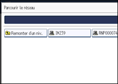 Illustration de l'écran du panneau de commande