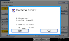 Illustration de l'écran du panneau de commande