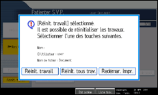 Illustration de l'écran du panneau de commande