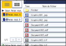 Illustration de l'écran du panneau de commande