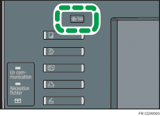 Illustration de la touche Compteur/Outils utilisateur