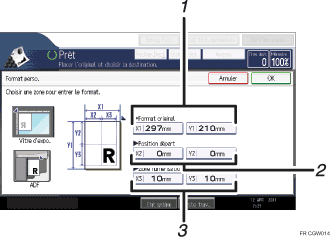 Illustration num&eacute;rot&eacute;e du panneau de commande