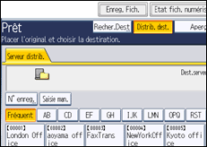Illustration de l'&eacute;cran du panneau de commande