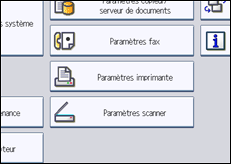Illustration de l'&eacute;cran du panneau de commande