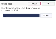 Illustration de l'&eacute;cran du panneau de commande
