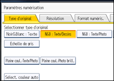Illustration de l'&eacute;cran du panneau de commande