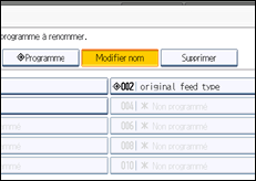 Illustration de l'&eacute;cran du panneau de commande