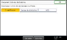 Illustration de l'&eacute;cran du panneau de commande