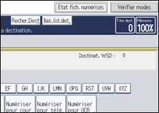 Illustration de l'&eacute;cran du panneau de commande