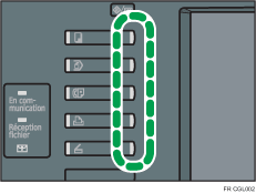 Illustration de la touche de fonction