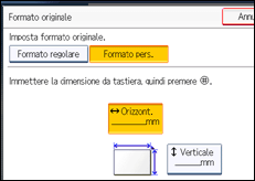 Illustrazione schermata pannello di controllo