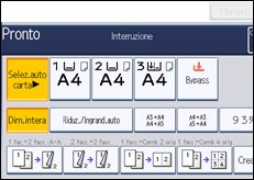 Illustrazione schermata pannello di controllo