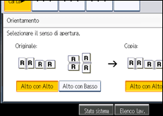 Illustrazione schermata pannello di controllo