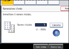 Illustrazione schermata pannello di controllo