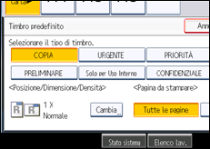 Illustrazione schermata pannello di controllo
