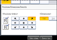 Illustrazione schermata pannello di controllo