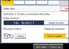 Illustrazione schermata pannello di controllo
