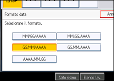 Illustrazione schermata pannello di controllo