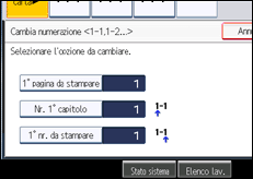 Illustrazione schermata pannello di controllo