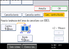 Illustrazione schermata pannello di controllo