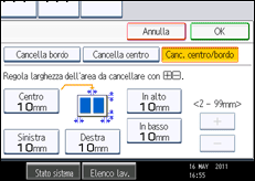 Illustrazione schermata pannello di controllo
