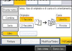 Illustrazione schermata pannello di controllo