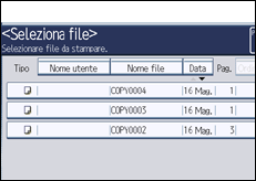 Illustrazione schermata pannello di controllo