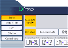 Illustrazione schermata pannello di controllo