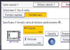 Illustrazione schermata pannello di controllo