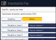 Illustrazione schermata pannello di controllo