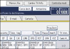 Illustrazione schermata pannello di controllo