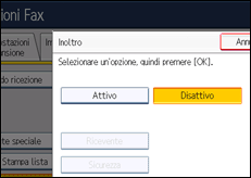 Illustrazione schermata pannello di controllo