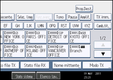 Illustrazione schermata pannello di controllo