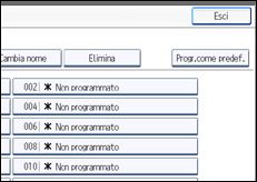 Illustrazione schermata pannello di controllo
