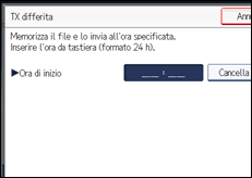 Illustrazione schermata pannello di controllo