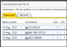 Illustrazione schermata pannello di controllo