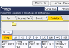 Illustrazione schermata pannello di controllo