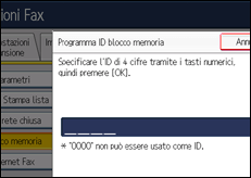 Illustrazione schermata pannello di controllo