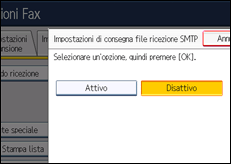 Illustrazione schermata pannello di controllo