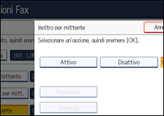 Illustrazione schermata pannello di controllo