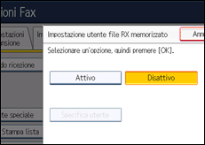 Illustrazione schermata pannello di controllo