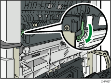 Illustrazione della leva delle buste