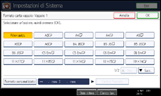 Illustrazione schermata pannello di controllo