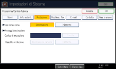 Illustrazione schermata pannello di controllo