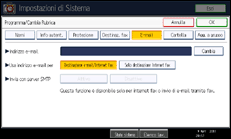 Illustrazione schermata pannello di controllo
