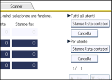 Illustrazione schermata pannello di controllo